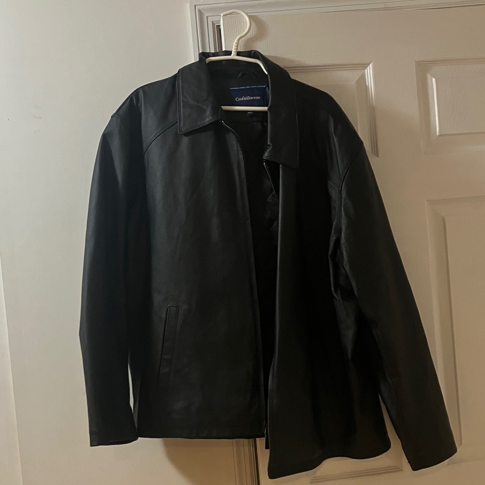 Men’s XXL leather jacket - Croft and Barrow